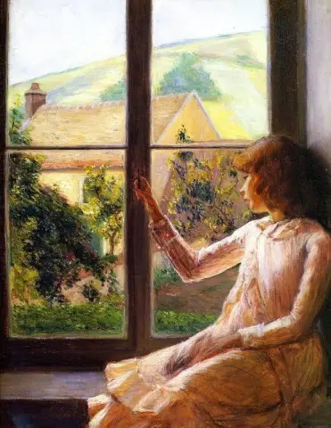 窓の中の子供 1891