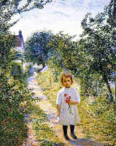 小道の少女 ジヴェルニー 1906～1907 年頃