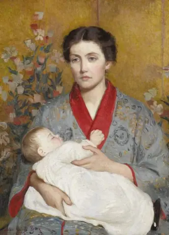 蓝色和服 1915