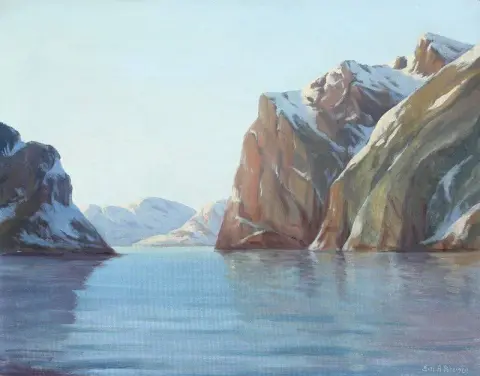 格陵兰岛北部的海岸风光