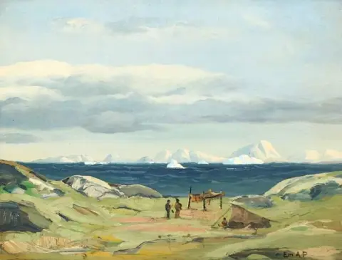View From An Inuit Camp In Greenland