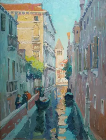 Canal Venecia Italia Ca. 1907