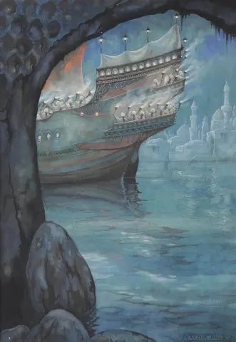 From 1001 Arabian Nights The Story Of The Strange Khalif Ca. 1975