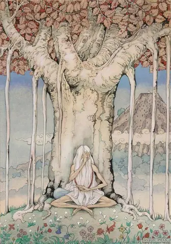 Night The Story Of Farizad With The Rose Smile The Old Man Under The Tree