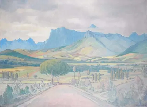 Landskap Stellenbosch 1937