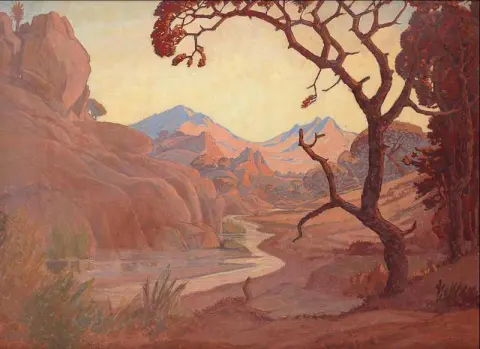Landskap med elv 1921