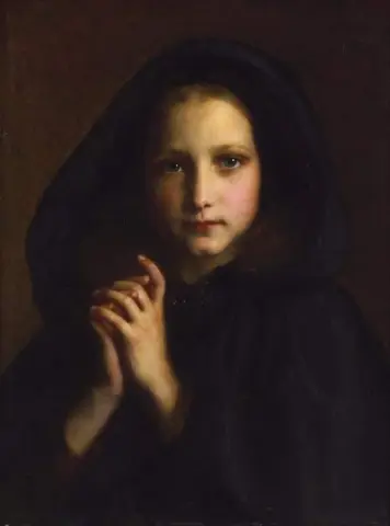Vrouw in een jas 1871