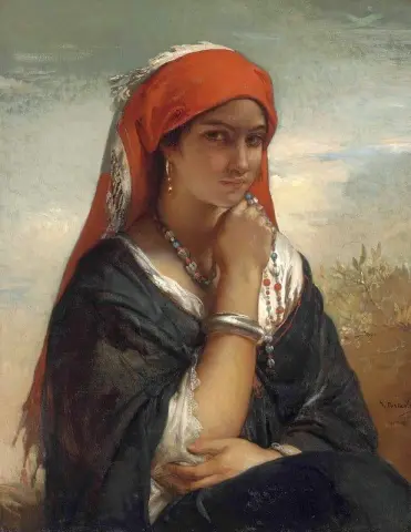 Ritratto di una signora in costume orientale