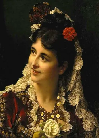 若いスペイン人美女