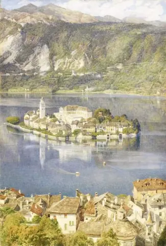 Isola San Giulio Lago D Orta 1898