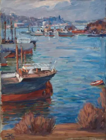 Escena del puerto