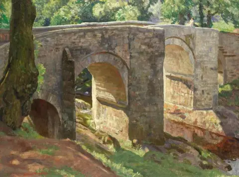 Puente Holne sobre el río Dart 1935