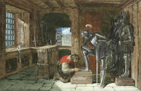 德比郡哈登霍尔 (Haddon Hall) 制甲师作坊 1859 年