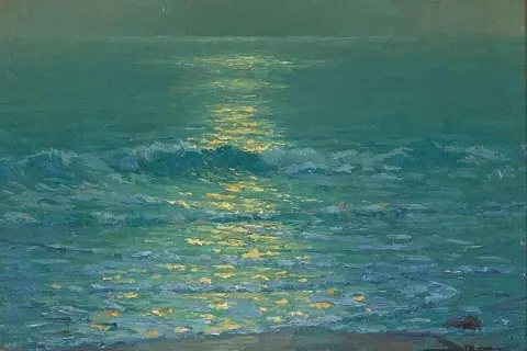 Moonlit Malibu Surf