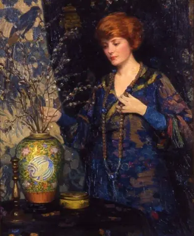 Menina com vaso chinês 1915