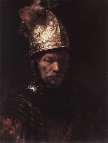 O homem do capacete dourado