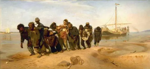 Lektervogner på Volga 1870-73