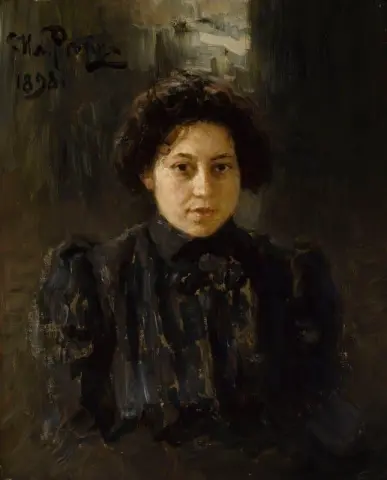 艺术家女儿纳德日达·列皮纳肖像 1898