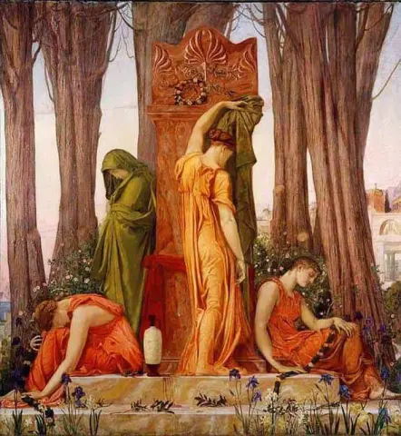 Электра у гробницы Агамемнона 1874 г.