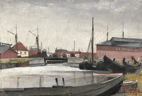 코게 항구에서 본 풍경 1930