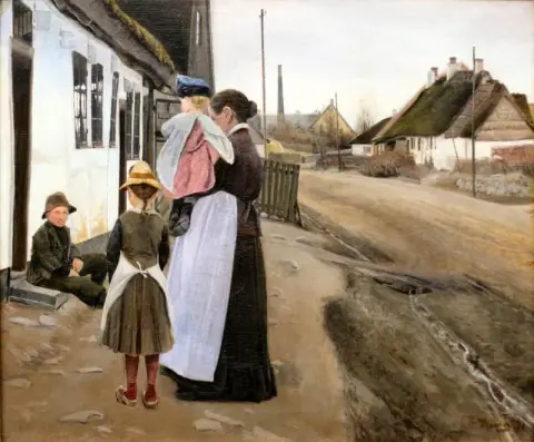마을 거리에서의 대화 Lille N Stved