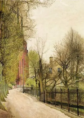 Landsbygade I Roskilde 1928