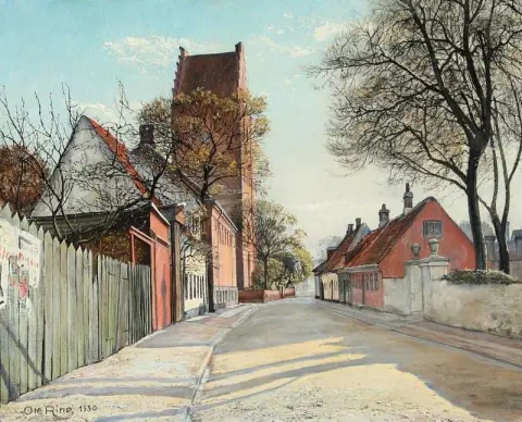 Kirkestr De In Koge 1930에서의 전망