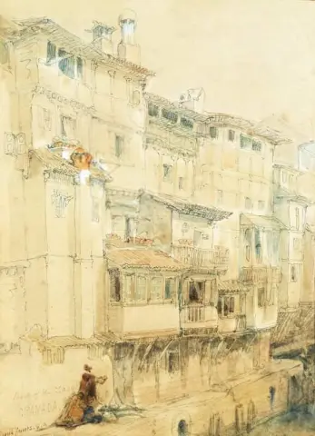 Achterkant van de Zacatin Granada 1833