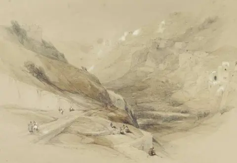 Lagere poel van de Siloam-vallei van Josafat 1839