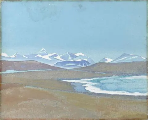 Гималаи из Тинг-кье Дзонг, 1928 г.