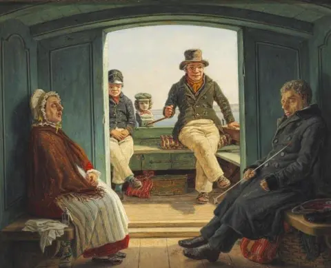 Travel Scene On Board A Dutch Canal Barge