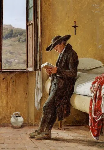 Lettura del giovane sacerdote
