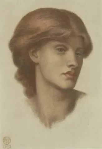 对 Alexa Wilding 的研究，她的头向右转了四分之三，1873 年