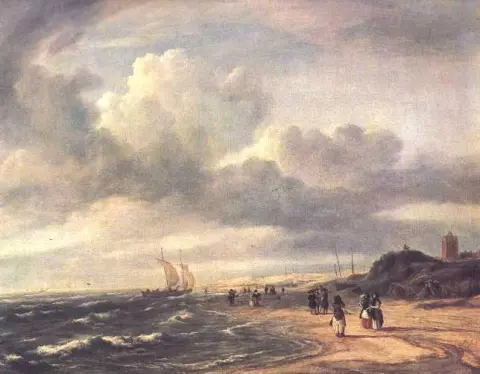 Egmond Aan Zee 근처 해변