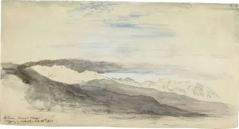 Veronan ja Vicenzan välillä pysähdyksissä rautateillä 1852