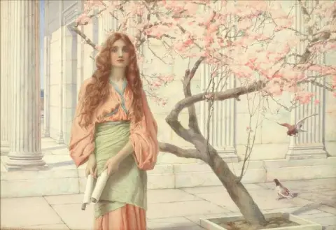 桜の下で