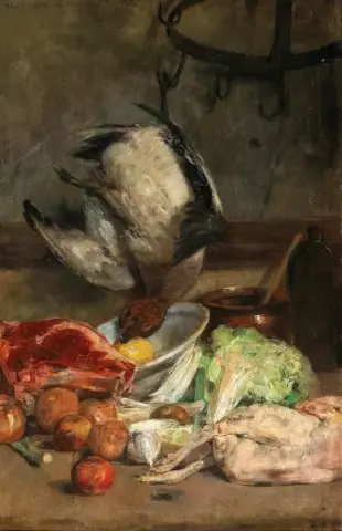 Bodegón en la cocina hacia 1878-80