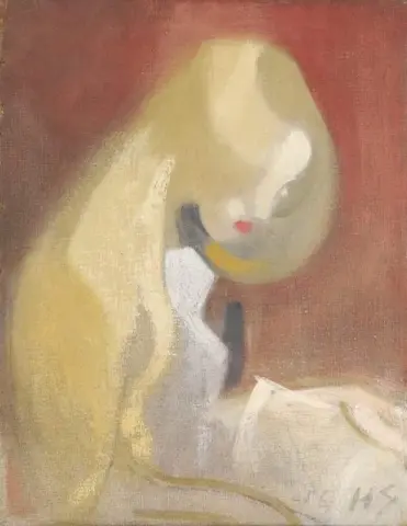Meisje met blond haar 1916