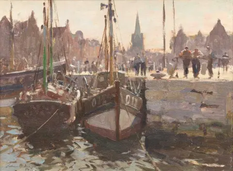 A Corner Of The Inner Basin Oostende 1950