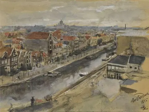 Vista de Ámsterdam 1885