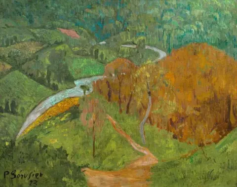 Landschap Bij De Rivier