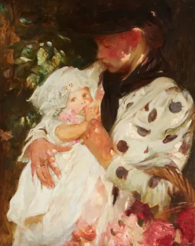 Het bloemenmeisje 1900