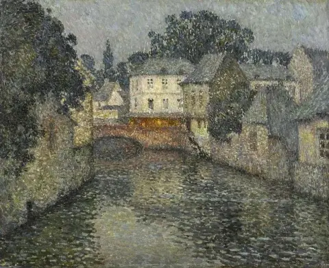 Kanaal met Witte Huis Harfleur 1915