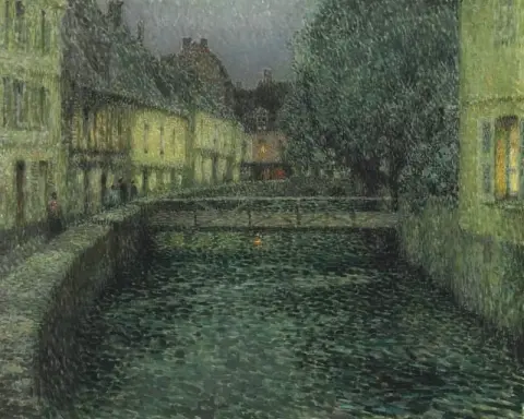O canal ao entardecer 1912