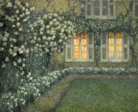 O jardim branco ao entardecer, 1924