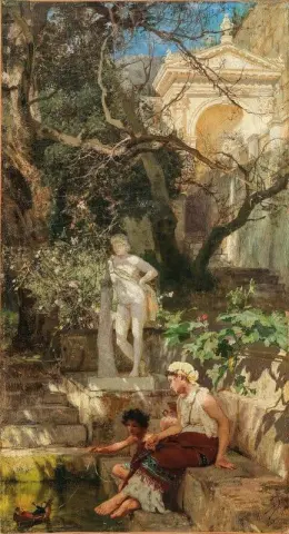 Fritid vid vattnet 1885