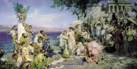 Phryne On The Poseidon S-firande i Eleusis 1889