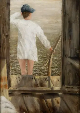 在浴室