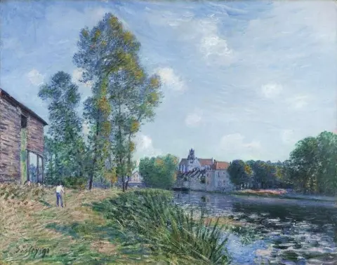 Le Loing A Moret 夏日 1891