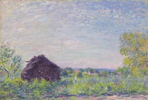 有一堆木头的风景 1877